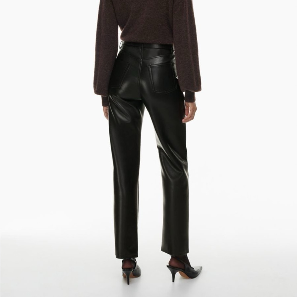 Wilfred The Melina Vegan Leather High-waisted Pant Black Size 4 - Picture 2 of 16